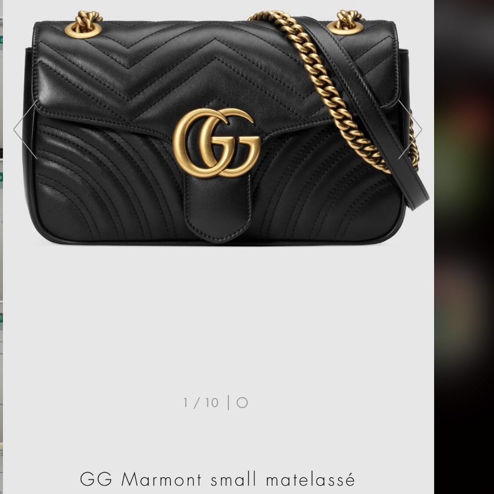 Authentic Small Gucci Marmont Black Bag!